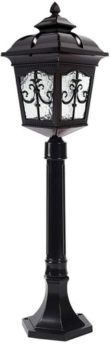 Lights Outdoor Anti-Rust Mini Street Light Garden Lamp European Victorian Aluminum Glass Outdoor Lawn Lamp Home | Lumora