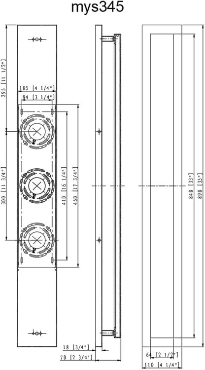 35inch Long Outdoor Modern LED Wall Light, 20W Waterproof Indoor Wall Mount Fixtures,3000K Warm Light Rectangular Wall Sconce for Front Door, Stairway, Living Room