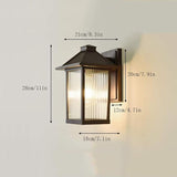 Modern and Simple Outdoor Wall Sconce,e 26 Base Socket Exterior,Waterproof Matte Brown AlumiExpression artistique m | Lumora