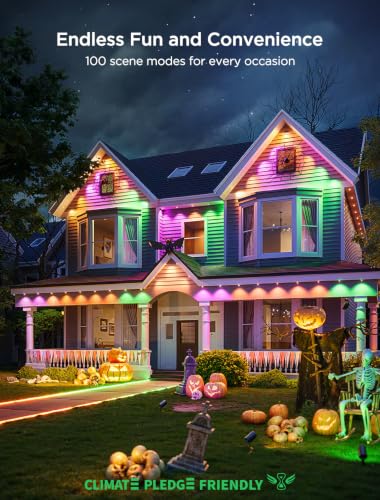 Govee Permanent Outdoor Lights 2, 100ft RGBIC Outdoor Lights with 100 Modes