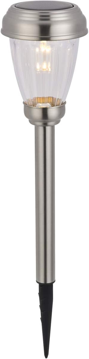FAE 6-Pack Stainless Steel Outdoor LED Pathway Light in Silver