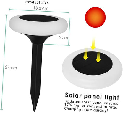 Solar Ground Light RGB Colorful Pathway Lamp Outdoor Landscape Light for Gardens Yards Walkways Easy Installation Lighting Modes