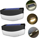 PartyKindom 2pcs Solar Stair Lamps for Outdoor Decks and Garden High-Efficiency Solar Panels LED Step Lights for | Lumora