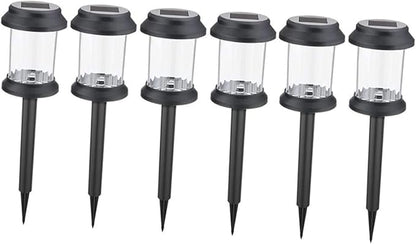 LIFKOME 6pcs Solar Energy Ground Plug Landscape Lights Solar Lawn Lamp for Outdoor Garden Pathway Decoration