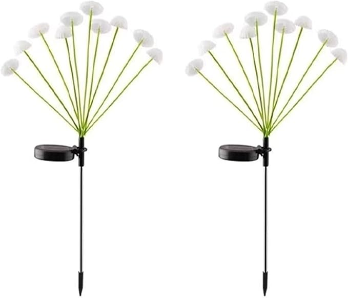 LED Solar Garden Lights Mushroom, Waterproof Solar Pathway Lights Outdoor, for Patio, Festival, Wedding, Party Decor Jellyfish Ambiance