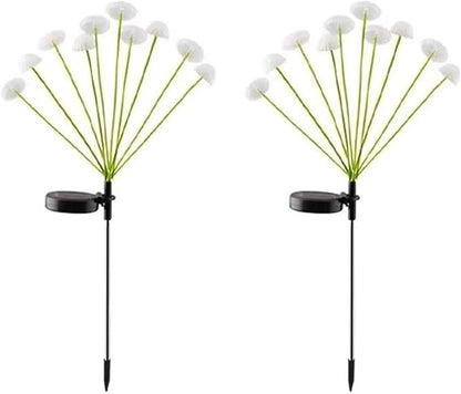LED Solar Garden Lights Mushroom, Waterproof Solar Pathway Lights Outdoor, for Patio, Festival, Wedding, Party Decor Jellyfish Ambiance