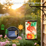 MUMTOP Flamingo Solar Lantern Outdoor Waterproof Hanging Garden Light