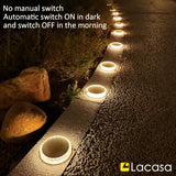 Lacasa Solar Deck Lights, 1 Pack Driveway Walkway Step Light Solar Powered
