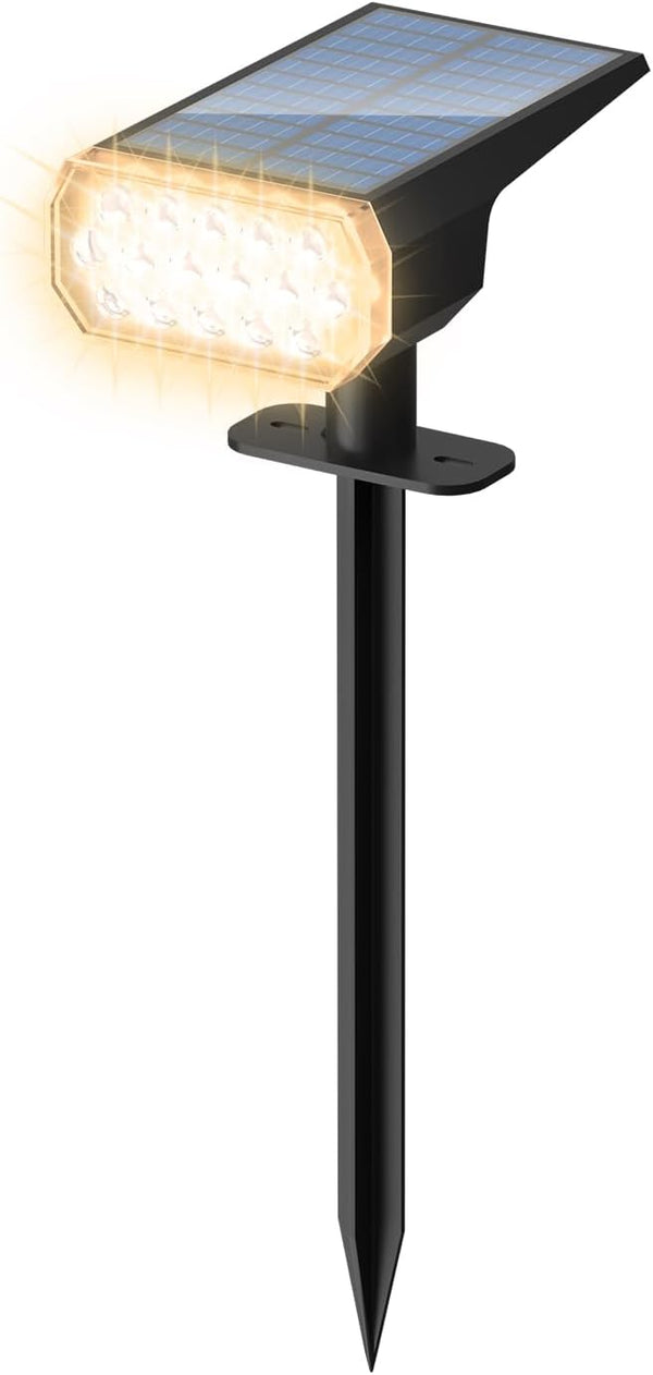 Solar Lights Outdoor Waterproof: IP65 Led Spot Light Decorations for Garden - 3 Lighting Modes Solar Powered for | Lumora