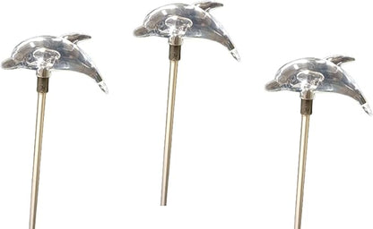 Starry Illuminate 3 PCS Solar Color Changing Style Garden Stake Light Pathway Stake Light (Dolphin)
