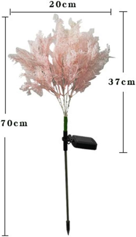 Uonlytech 1pc Solar Garden Lamp Decorative Light for Lawn Pathway and Durable Pink Solar Stick Light for Garden Decor