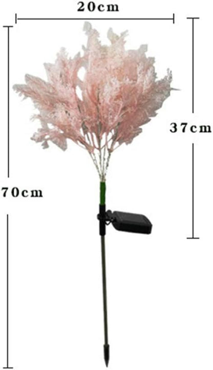 Uonlytech 1pc Solar Garden Lamp Decorative Light for Lawn Pathway and Durable Pink Solar Stick Light for Garden Decor