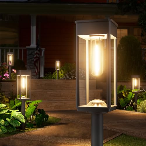 Outdoor Solar Lights, 12 Pack, Warm White, 3 Heights, IP65