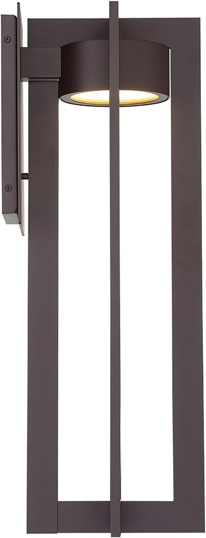 WAC Lighting dweLED, Chamber 25in LED Indoor and Outdoor Wall Light 3000K in Bronze