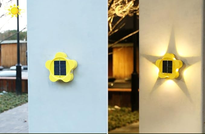 Ulalaza 3Pcs Solar Decking Lights RGB+ Changing Solar Step Lights Outdoor Waterproof Stair Lights for Fence, Deck | Lumora