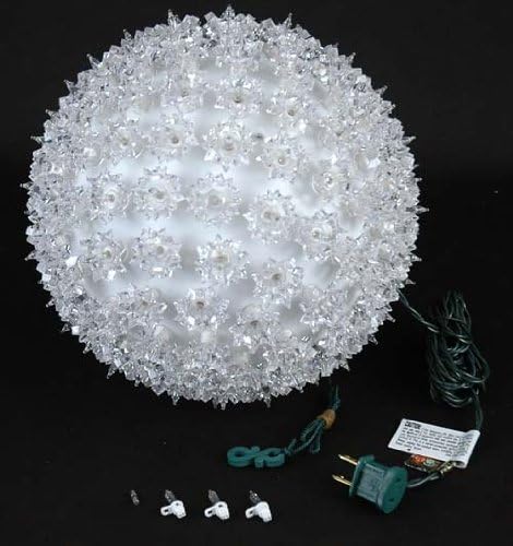 Novelty Lights 10in 150 Light Starlight Sphere, Clear, Extra Large Ornament Ball - Outdoor Security Flood Light | Lumora