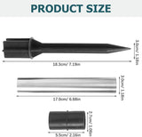 Stainless Steel Hollow Rod Solar Light Replacement Stake 7.2 Inch Metal Ground Connector Pole for Outdoor Garden | Lumora