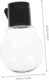 Wakauto 20pcs Transparent Globe String Light Bulbs with Black Caps Plastic Replacement - Outdoor Lighting Accessory | Lumora