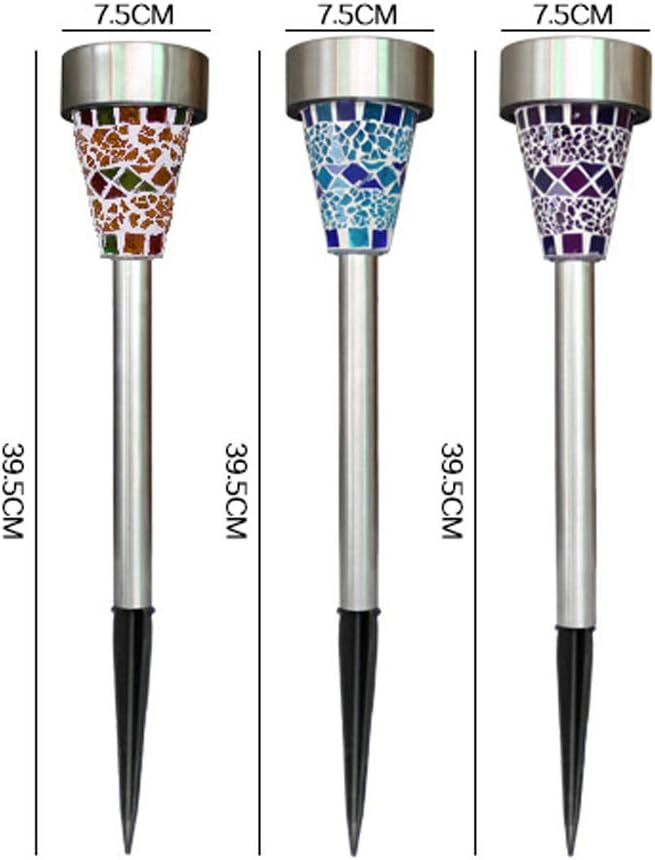 Uonlytech Solar Lawn Lamp, Solar Power Stainless Steel Mosaic Lawn Lamp, Solar Garden Lights - Outdoor Path Light | Lumora