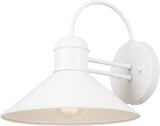 Globe Electric 44388 Novogratz x Globe Maxwell 11" Outdoor Wall Sconce, Matte White | Lumora