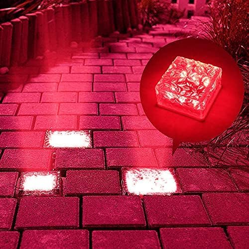 Solar Ice Glass Light,2 Packs Solar Powered Garden Lights, Waterproof IP68 Outdoor Table & Path Lights, Decorative | Lumora