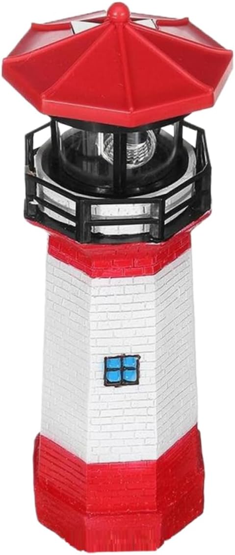 Unique Solar Rotating Lighthouse Garden Decor for Outside Landscape Light Solar Pathway Lights