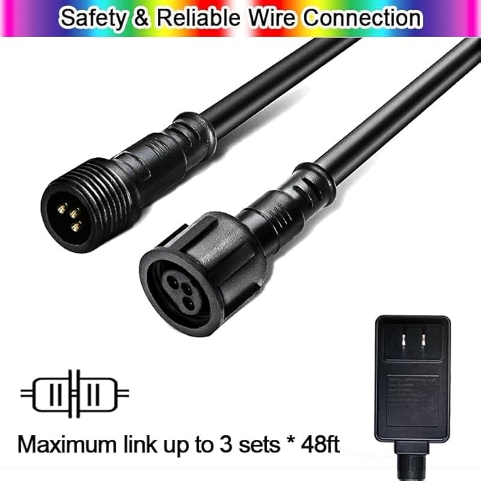 96ft Smart LED Outdoor String Lights, IP65 Music Sync Color Changing, 30 WiFi S14 Shatterproof Bulbs, Works with Alexa Google Assistant, for Patio Cafe St. Patrick's Day Holiday Decor