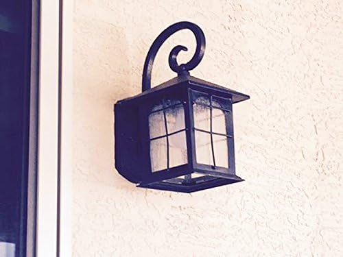 Collection Brimfield 1-Light Aged Iron Outdoor Wall Lantern | Lumora