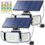 intelamp Outdoor Solar Flood Motion Sensor Light 6000mAh 6500K