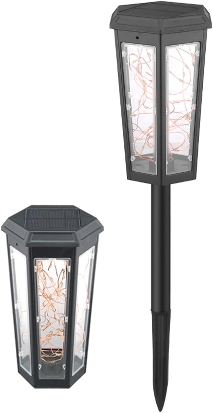 Outdoor Solar Pathway Lights - Waterproof Warm LED Garden Lamps | IP65 Rated Landscape Lighting for Patio, Yard, Walkway, Driveway, Backyard, Path Decor, Energy-Saving Night Illumination