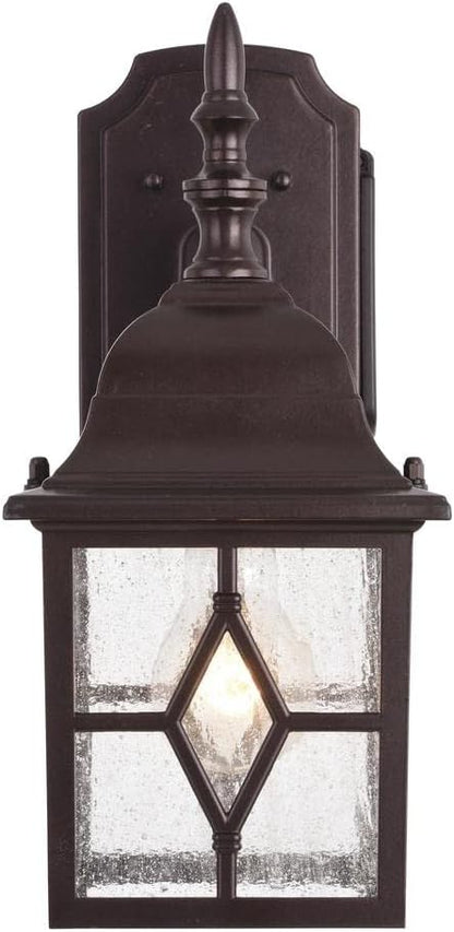 Patriot Lighting Galeana Oil-Rubbed Bronze Outdoor Wall Light with Outlet