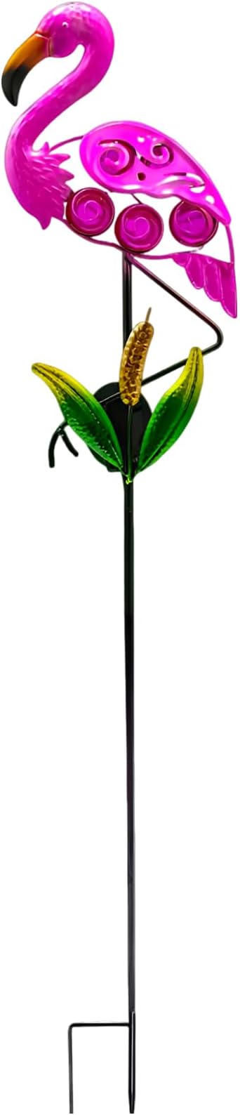 Flamingo Solar Pathway Lights, 36.2 In Metal Waterproof Garden Decor, For Lawn, Yard, Patio, Outdoor Solar Lamp