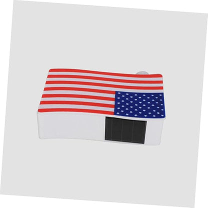 MERRYHAPY Solar American Flag Lawn Light Patriotic Solar Stake Light for Garden Yard Patio Pathway Outdoor Landscape Lighting