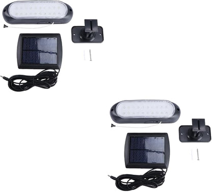 DOITOOL 2pcs Solar String Lights with Extension Cable Patio Lights Energy-Saving for Room and Bedroom Decor