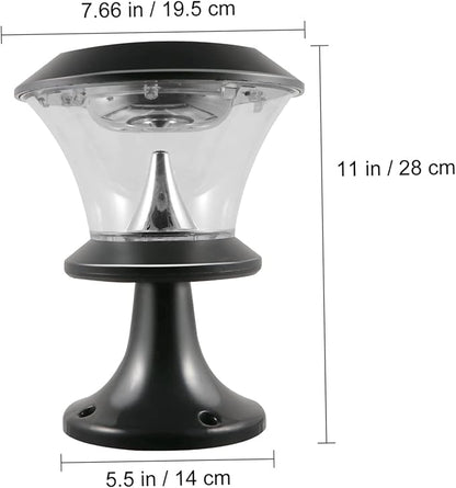 Uonlytech 1pc Light Outdoor Garden Lamp Round Solar Energy Light for Pathways Yards Patios for Parks Decks and Residential Areas Design