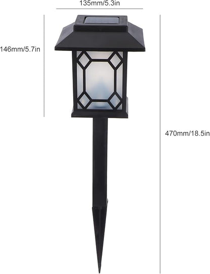 LED Lawn Light 2 Set, Waterproof Solar Garden Lamp with Colorful Dimming, 600mAh Battery - IP65 Rated, Automatic Night Lighting, Garden Patio Pathway Decoration