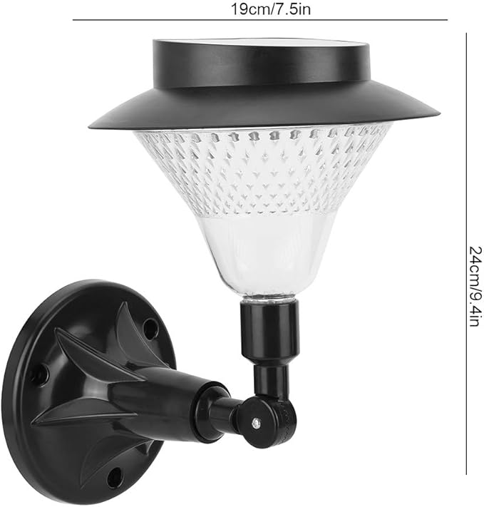 Solar Post Lights Outdoor Decorative Solar Globe Lights LED Solar Wall Lamp Solar Pathway Lights Outdoor for Yard Landscape