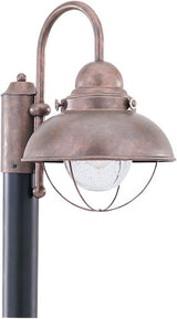 Sea Gull Lighting One-Light Outdoor Post Lantern Outside Fixture, Full Size, Black | Lumora