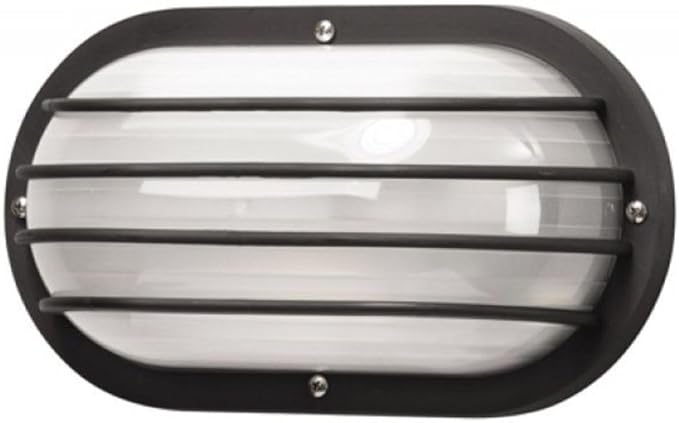 Solus S76WF Nautical Oblong Outdoor Wall Mount Light – Black or White, Composite, Frosted Diffuser – LED Bulb | Lumora
