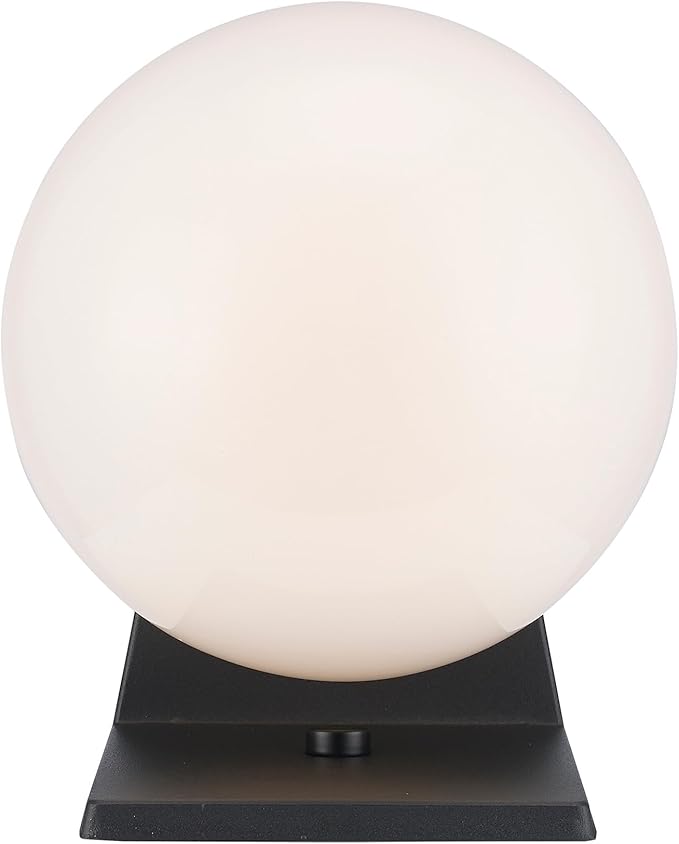 TRANS GLOBE Imports 4800 WH Transitional One Light Wall Lantern from Pershing Collection in White Finish, 7.00 inches
