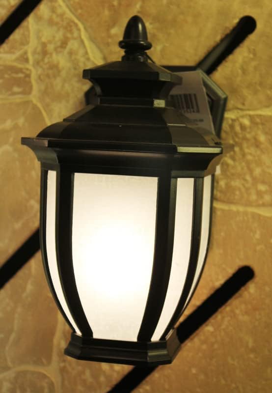 Kichler Salisbury 10.25" 1 Light Outdoor Wall Light with White Linen Glass in Rubbed Bronze | Lumora