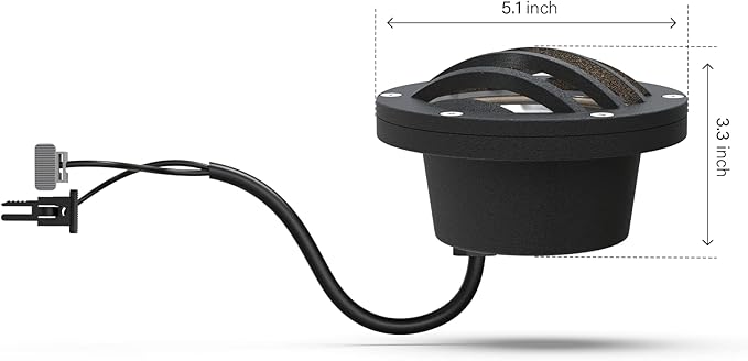 Malibu Low Voltage Well Lights 4W LED Outdoor Landscape Deck Lights 12V Well Light 200Lumen in-Ground Light 2800K | Lumora