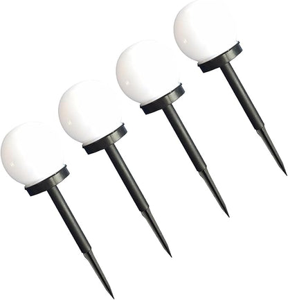 Gadpiparty 4pcs Solar Bubble Ball Path Lights Warm -efficient Outdoor Garden Lawn Stakes