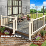 Beizelte 8 Pack 5Ft String Light Poles,Outside String Lights,Outdoor Light Poles,Metal Poles Stand for Patio,Backyard,Deck