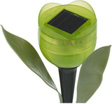 anso 6pcs Garden Tulip Flower Shape LED Solar Powered Lights Outdoor Yard Standing Decors (Green) | Lumora