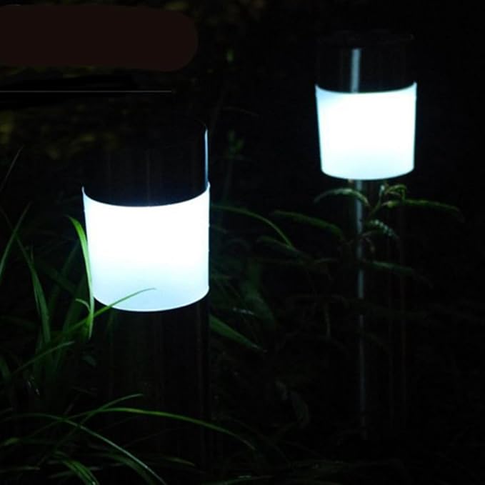 Solar Lawn Lights Stainless Steel Path Lights Outdoor Solar Garden Landscape Lamps for Yard Lighting