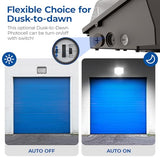 CINOTON 120W LED Wall Pack Light, 3CCT 16800LM, Dusk to Dawn Sensor, 1 Pack