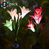 TDA Solar Lily Flower Light Outdoor Garden Decorative Solar Lights Stake Multi-Color Changing LED Solar Light for | Lumora