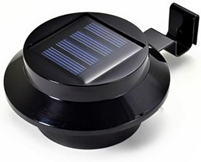 Veemoon 4-Pack Solar Fence Lamp LED Lighting Tool Waterproof Overhang Light for Outdoor Garden Decor Energy-Saving Solar Lights for Pathway and Landscape