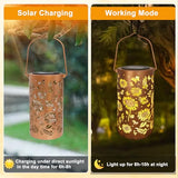 BSGlobal Sunflower Solar Lanterns Outdoor Waterproof Hanging Lights